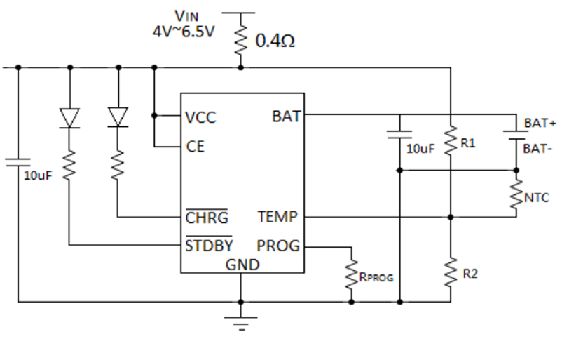 TP4056 chip Circuit Diagram